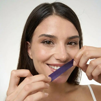 🦷 PAWSRICO ✨ Purple Tone-Correcting × Peroxide-Free Advanced Whitening Strips — 30-Minute At-Home Smile Brightening Routine (Gentle for Sensitive Teeth)