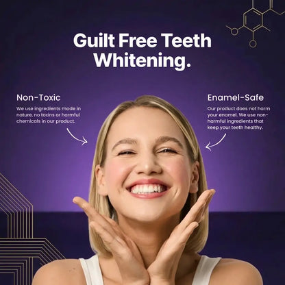 🦷 PAWSRICO ✨ Purple Tone-Correcting × Peroxide-Free Advanced Whitening Strips — 30-Minute At-Home Smile Brightening Routine (Gentle for Sensitive Teeth)