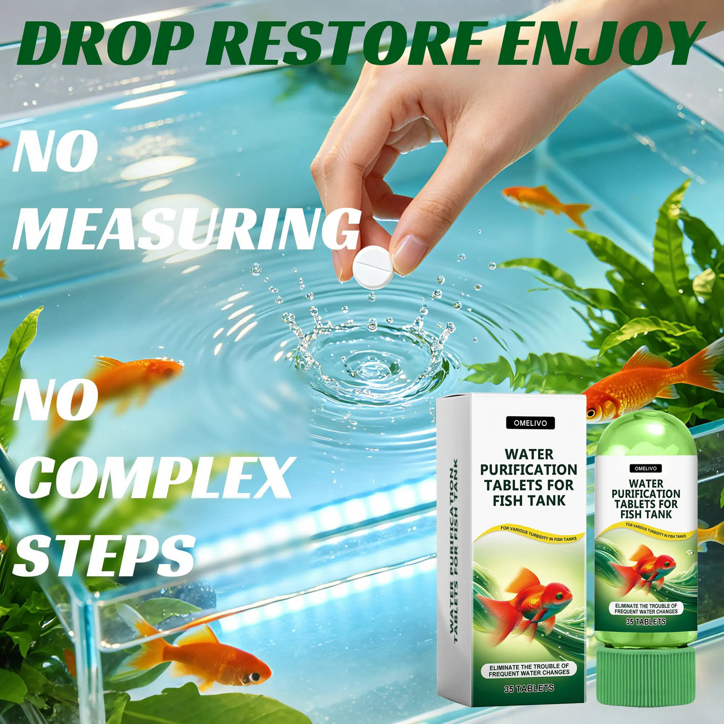 Water Purification Tablets - Clear Your Aquarium in Days