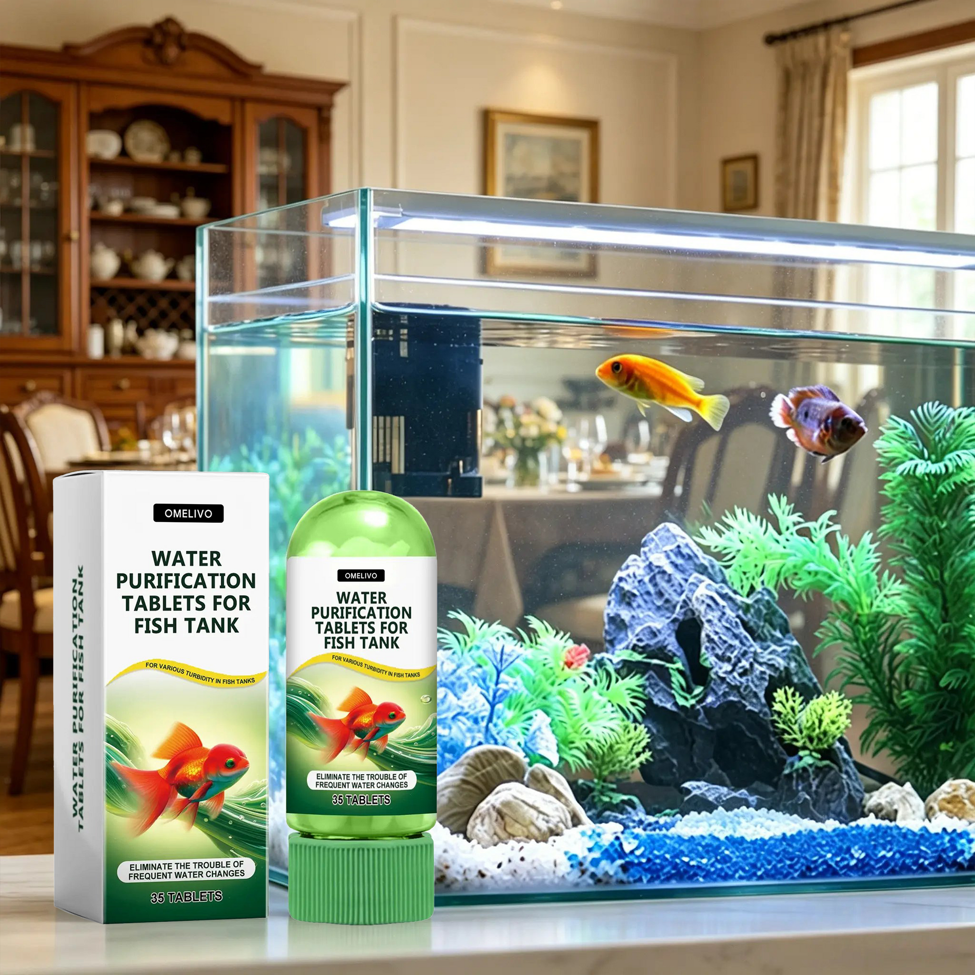 OMELIVO™ Water Purification Tablets - Clear Your Aquarium in Days