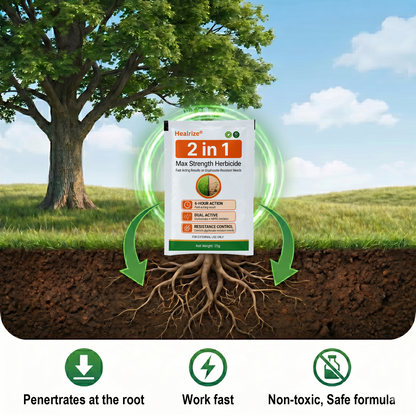 🔥 Advanced 2-in-1 Pro+ Herbicide | Upgraded Formula for 6-Hour Rapid Kill, Root Eradication & Destroys Glyphosate-Resistant Weeds