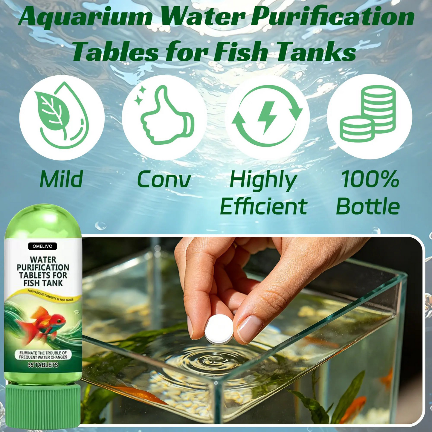 Water Purification Tablets - Clear Your Aquarium in Days