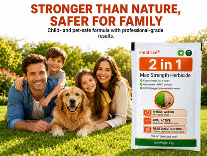 🔥 Advanced 2-in-1 Pro+ Herbicide | Upgraded Formula for 6-Hour Rapid Kill, Root Eradication & Destroys Glyphosate-Resistant Weeds