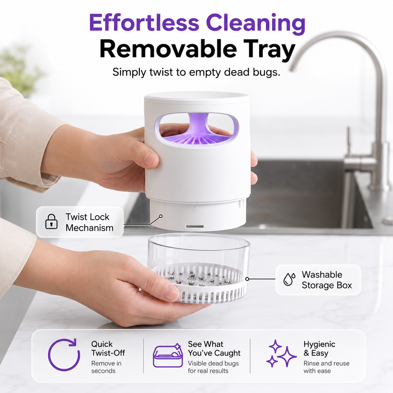 🌙SAVE 50% NOW🔥Quiet UV Mosquito Trap – Chemical-Free & Safe for Kids & Pets🦟