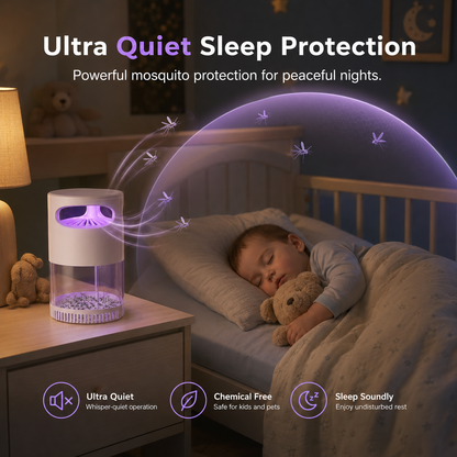 🌙SAVE 50% NOW🔥Quiet UV Mosquito Trap – Chemical-Free & Safe for Kids & Pets🦟