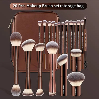 MAANGE Professional Soft Makeup Brush Set, Makeup Brush Kit, 1 set Multifunctional Cosmetic Brushes for Powder Liquid Cream, Makeup Tools for Women