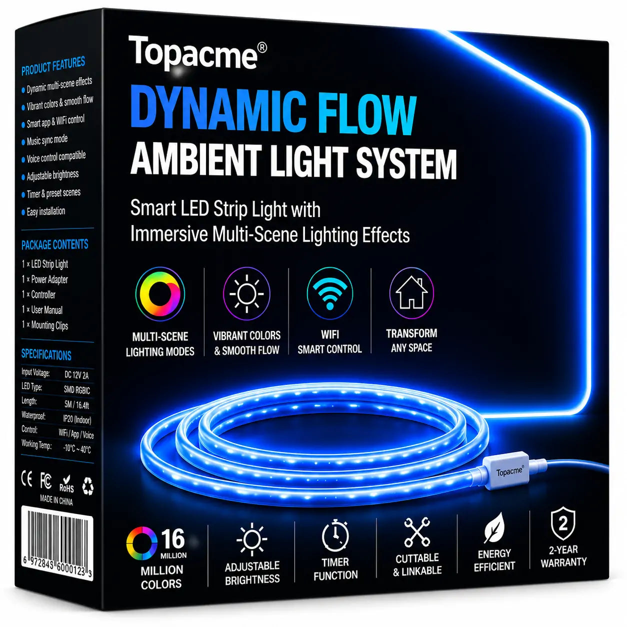 Topacme®  Smart LED Strip Light