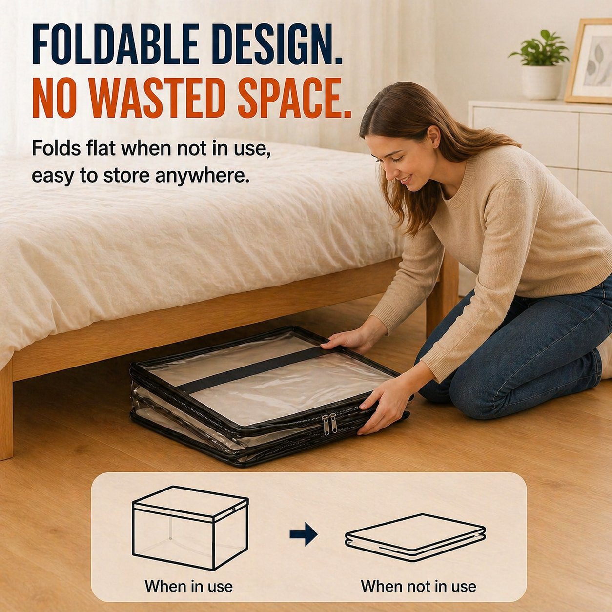 🎁💞LAST DAY 50% OFF ✨📦pawsrico®Large Heavy-Duty Thick Plastic Clear Storage